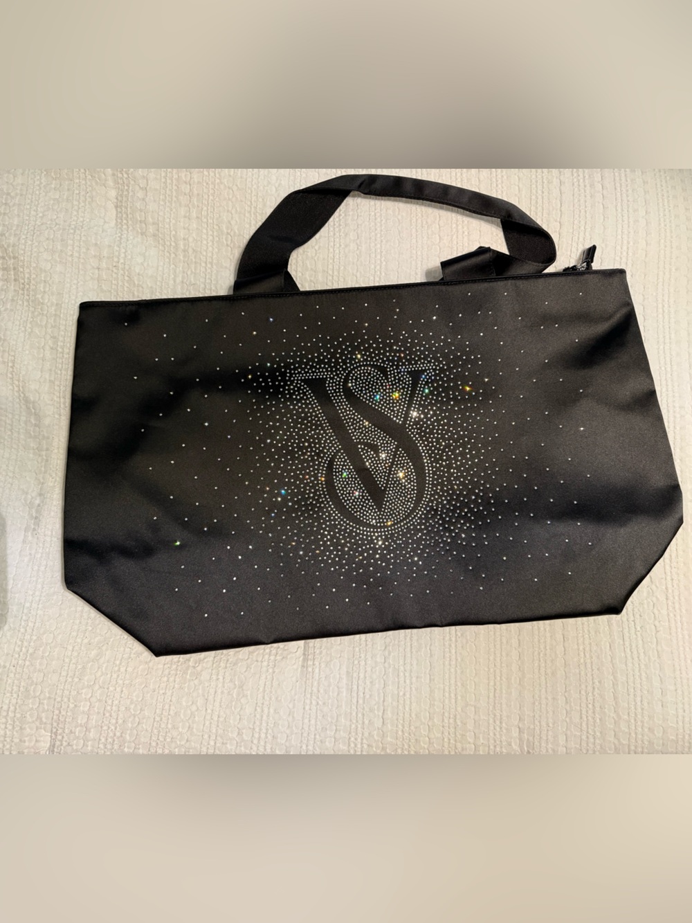 Black Victoria’s Secret weekend Duffel Bag with Crystal Detail